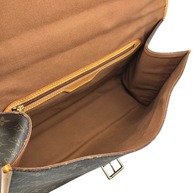 LOUIS VUITTON ルイヴィトン ビバリー モノグラム ショルダーバッグ ブラウン フロントバックル レザー 2WAY vintage ヴィンテージ オールド 5id2zj