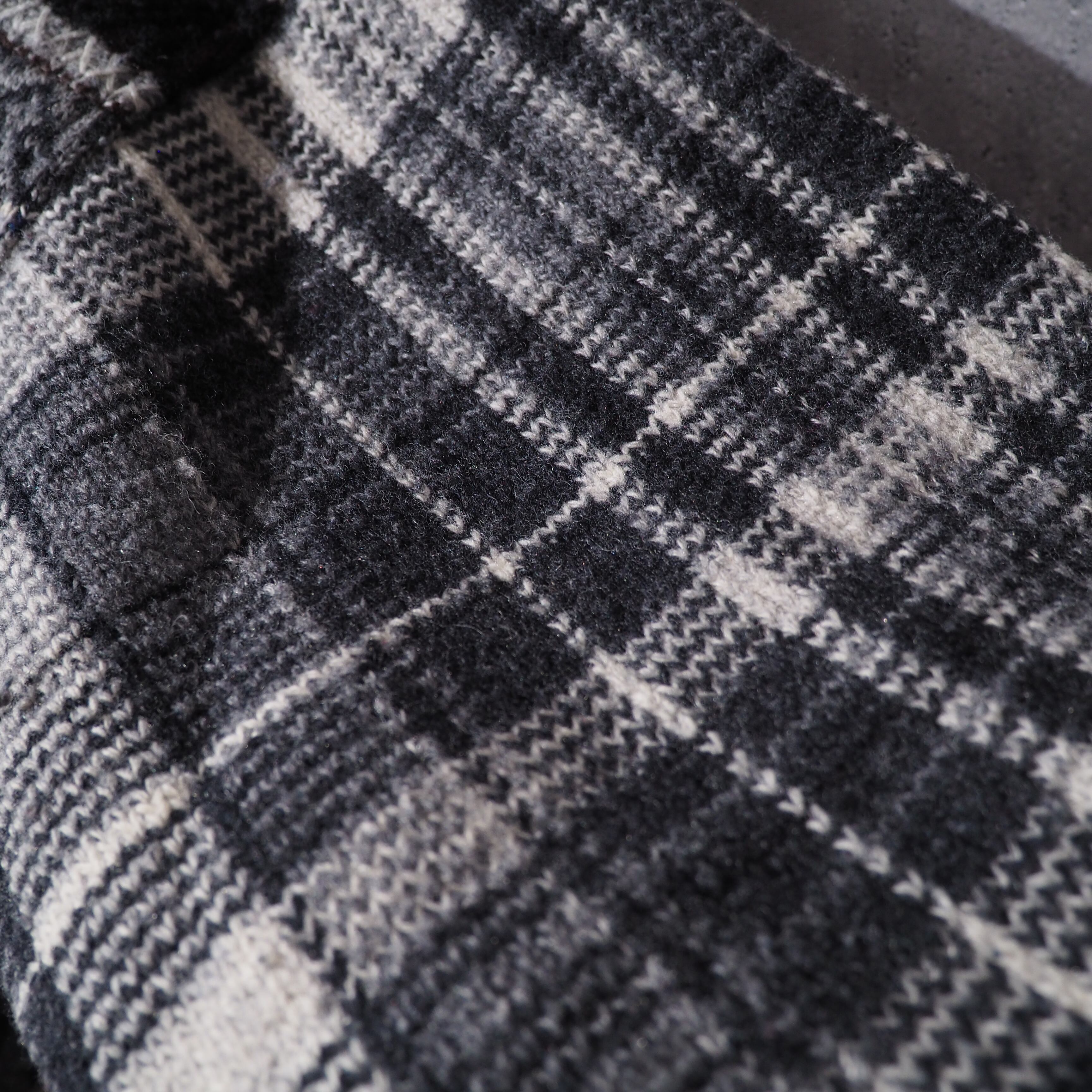 1990s ” KENZO ” Cold Nordic × check pattern combinations vintage knit