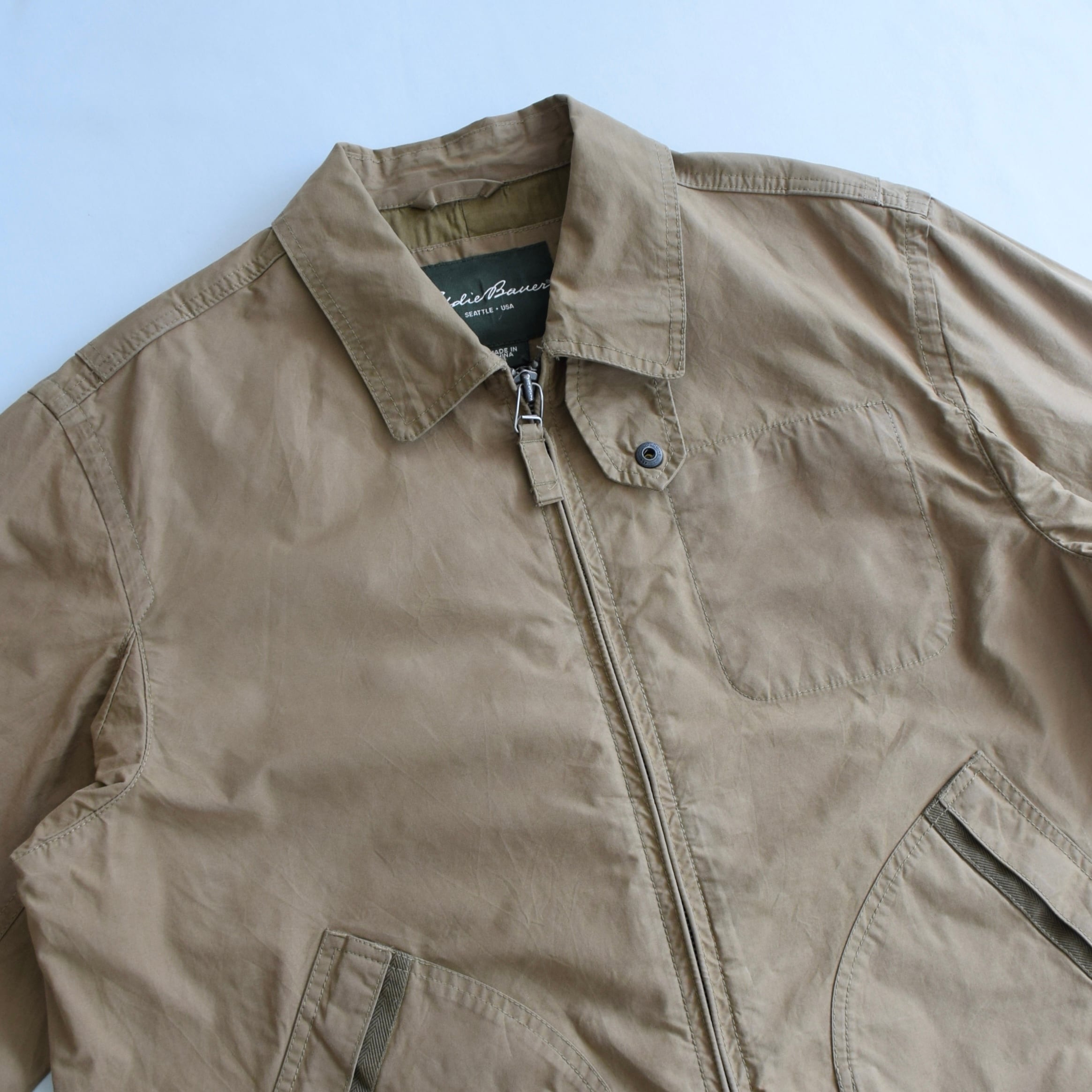 エディーバウアー　ワークジャケット　ヴィンテージ　アメリカ古着　L相当 2864 Eddie Bauer スイングトップ ジャケット メンズ L ブラウン ワーク