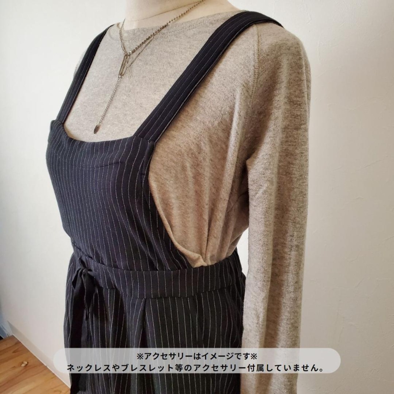 【USED】rienda　リエンダ　サロペット春ピクニックキャンプオフィス