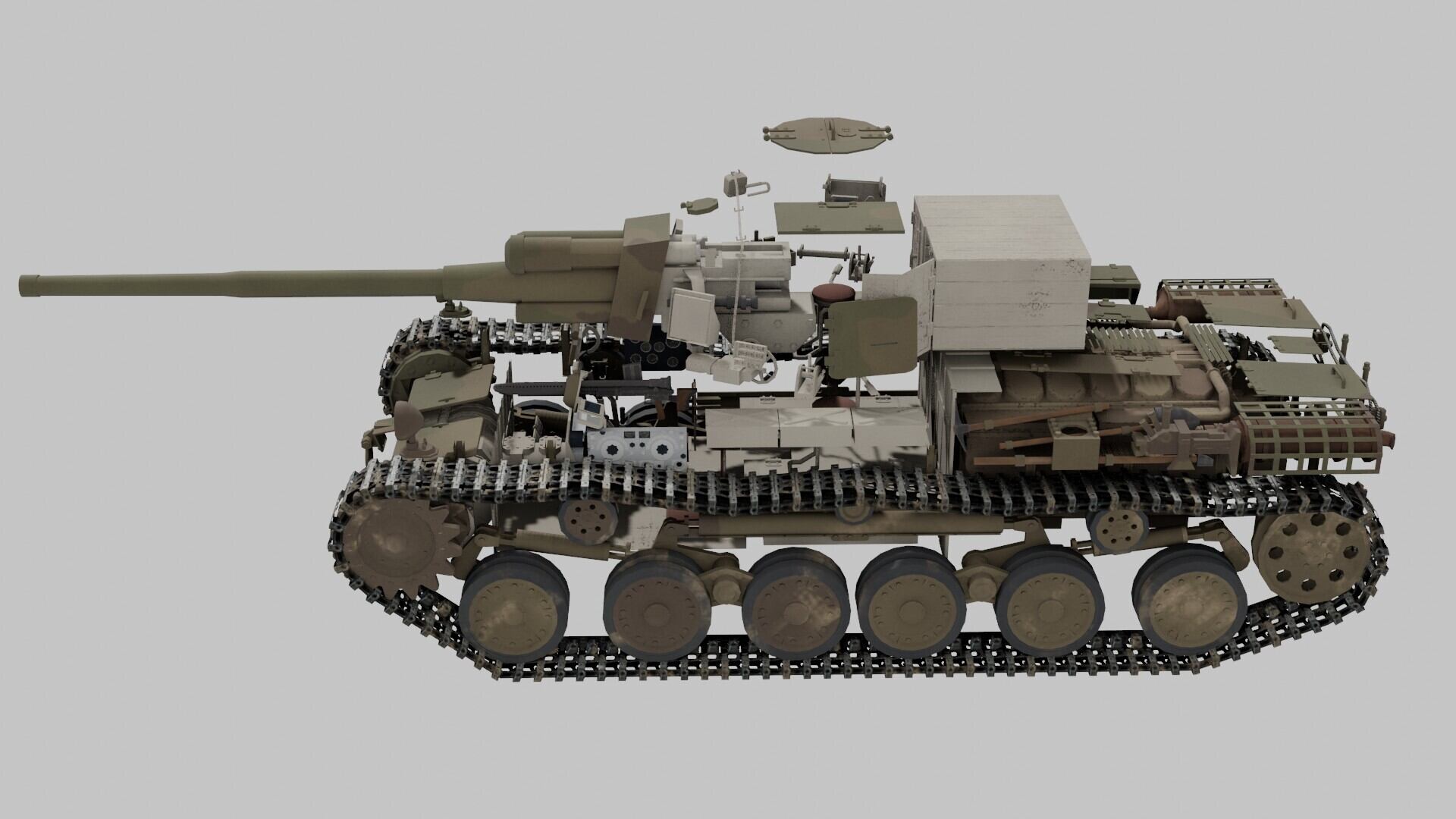 3DCGモデルシリーズ005「五式中戦車チリ」 | Sanetomo Shop