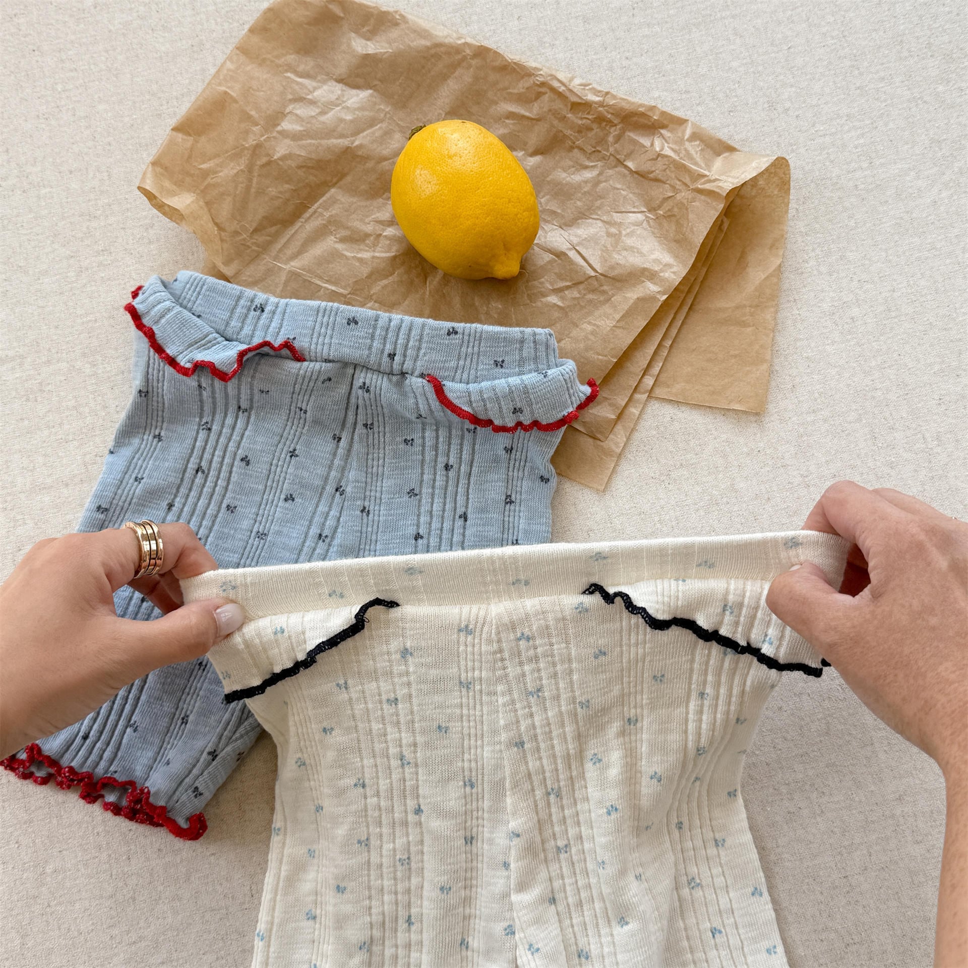 サイドフリルバイカーショーツ