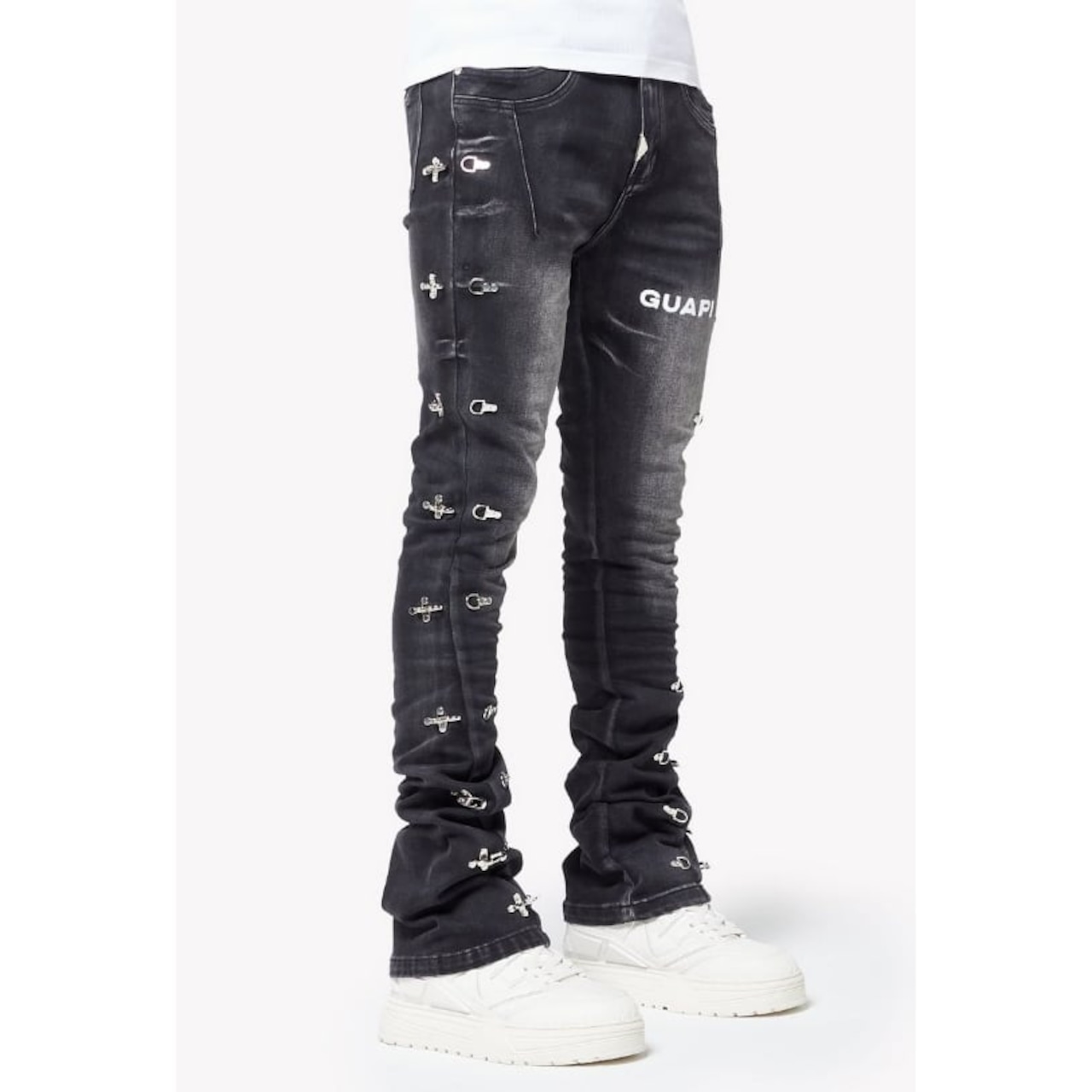 GUAPI / obsidian black lockdown denim