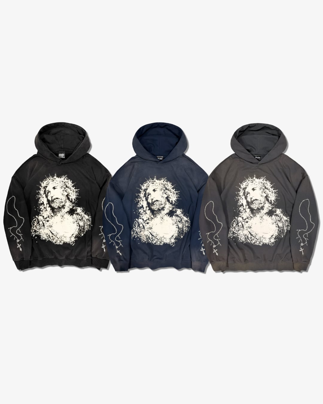 【3colors】Jesus wash Hoodie