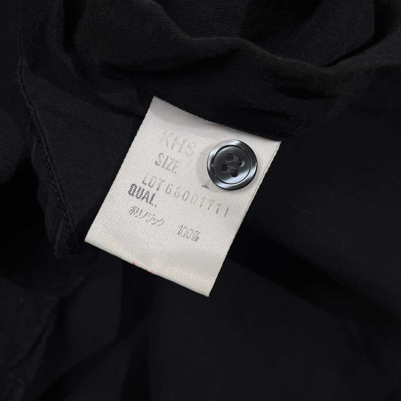 90s KENZO JEANS ケンゾー ジーンズ 北斎タグ 葛飾北斎 長袖シャツ サイズ FREE /ブラック メンズ ビンテージ