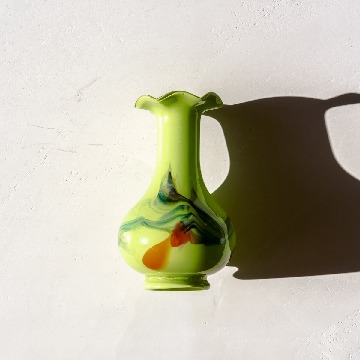 Watercolor Pattern Vase (Milky Matcha)