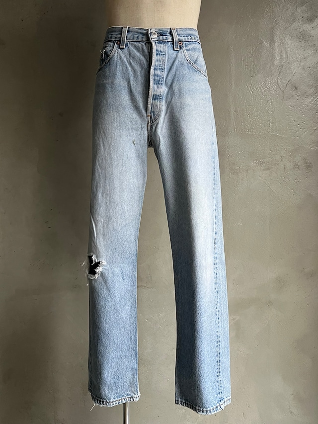 MADE in USA "Levi's 501" ポイントクラッシュデニムパンツ