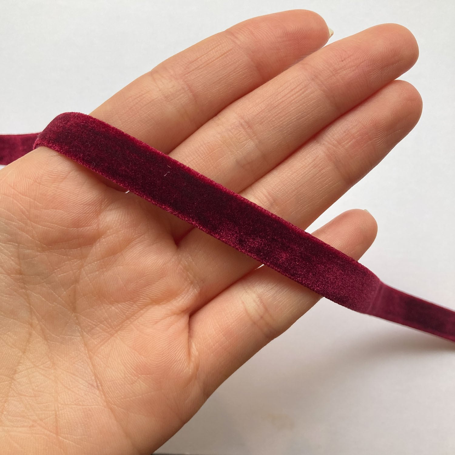 再入荷〉片面ベロアリボン（10mm/50cm〜） | Dua-アクセサリーパーツ