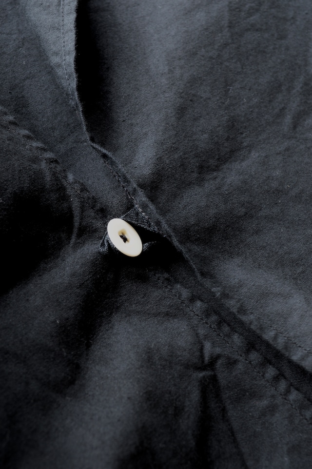 VENTITANK PROJECT EURO SWEDISH ARMY 1970's COSTOM REMADE SURGICAL HANTEN SHIRT DYED BLACK DEAD STOCK スウェーデン サージカルハンテンシャツ