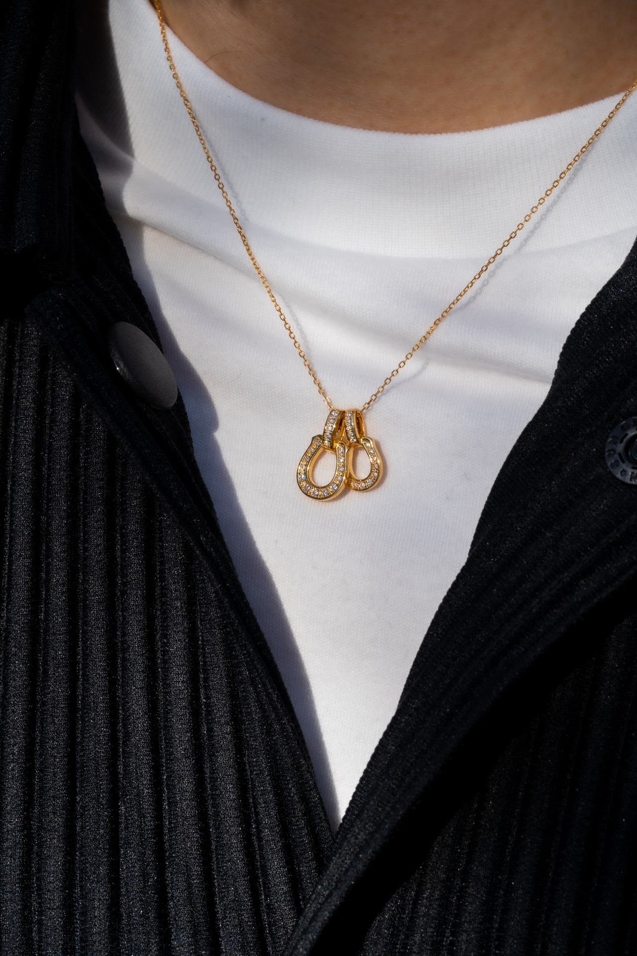 【Horse Dia Necklace】medium / GOLD