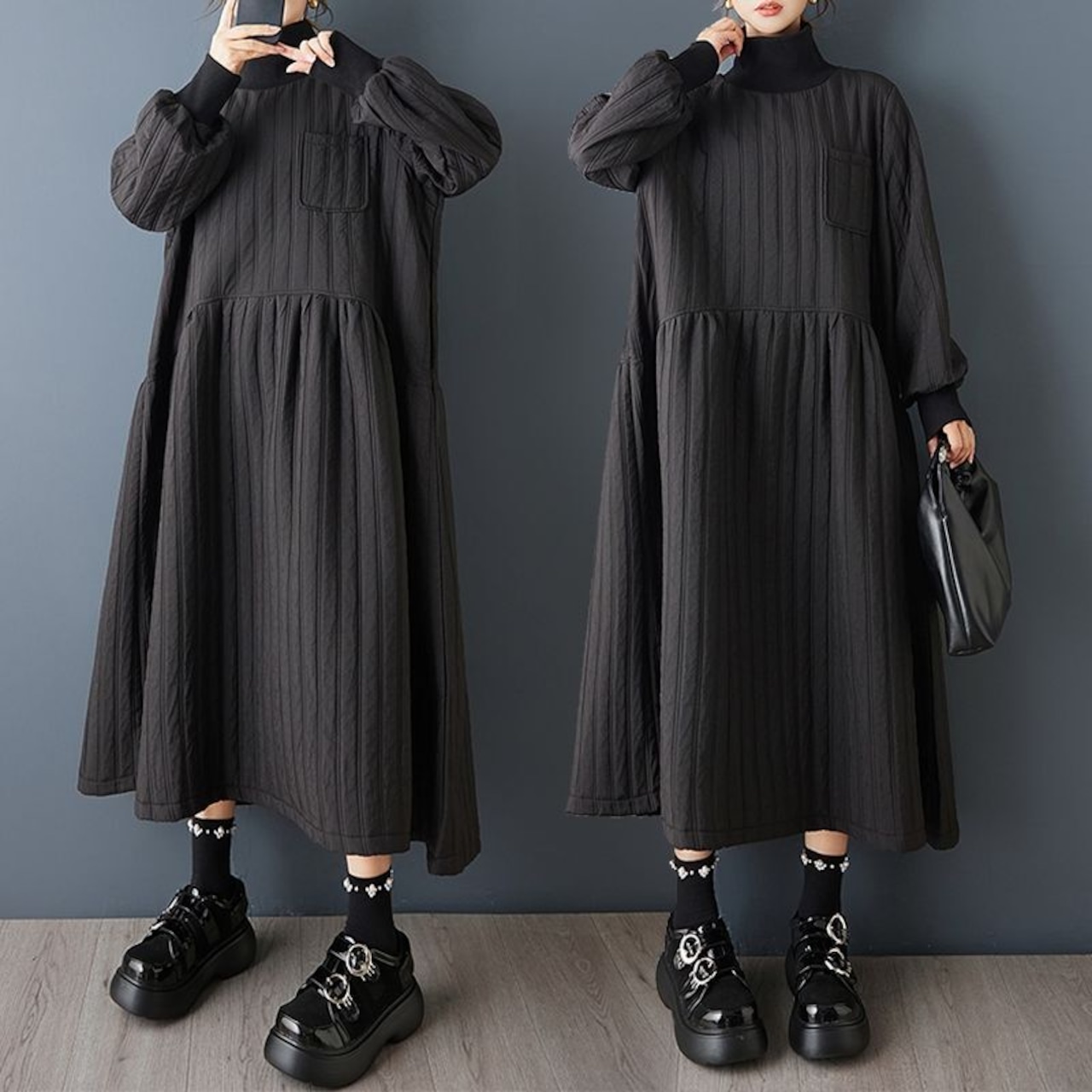 ラインディテール モード ワンピース 60072