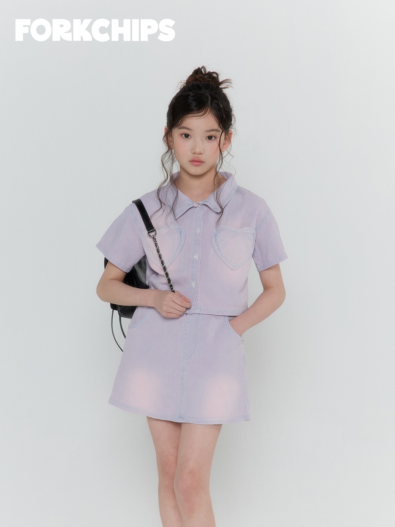 [FORKCHIPS] 선데이크롭셔츠 / [포크칩스] 선데이크롭셔츠