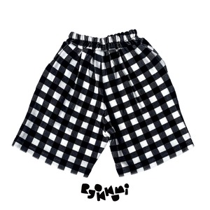 Boi チェックハーフパンツ - Black Check