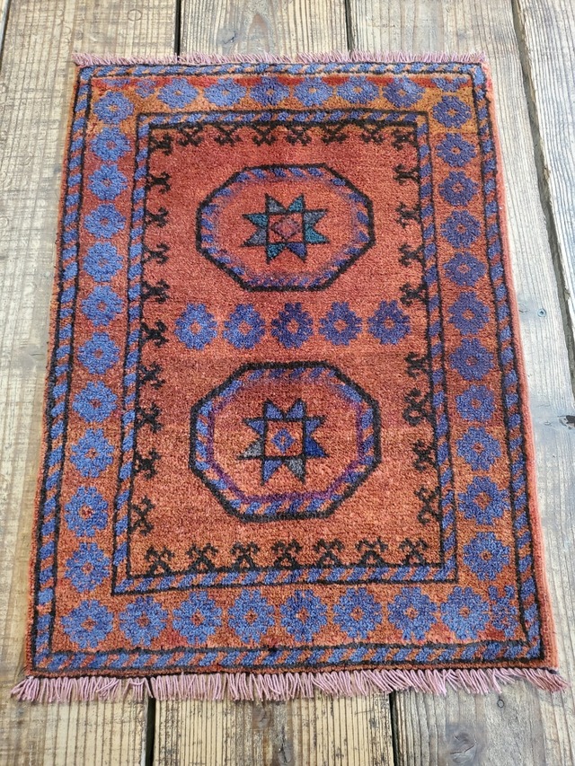 【N0.24】トライバルラグ    絨毯クエスト77【No.S73】Tribal rug トライバルラグ　