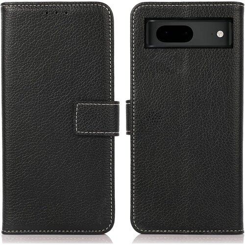 for Google Pixel 7A ケース 手帳型 ピクセル 7a 財布型 高級PUレザー カード収納 大容量 3枚 横置きスタンド機能 内蔵マグネット開閉式 耐衝撃 全面保護 シンプルカバー ハンドメイド 汗や指紋防止 肌触り良い 360度保護 男女兼用 おしゃれ ブラック Rureu01 2737