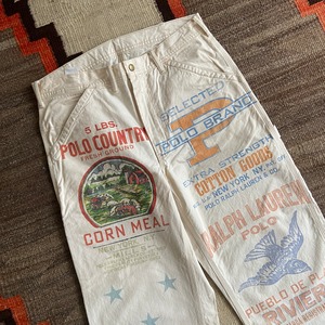 1980~90s  Polo Country Ralph Lauren  Graphic Painter Pants  W33L30  F843