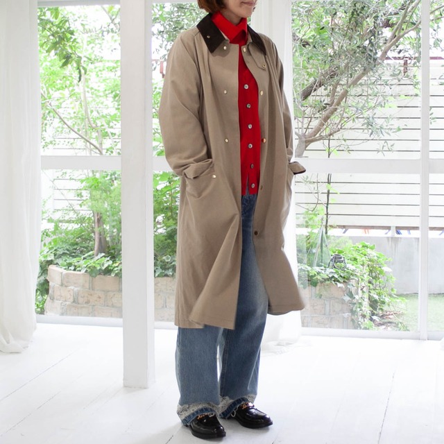 【YENN（イエン）】LACE HEM TUCK DENIM