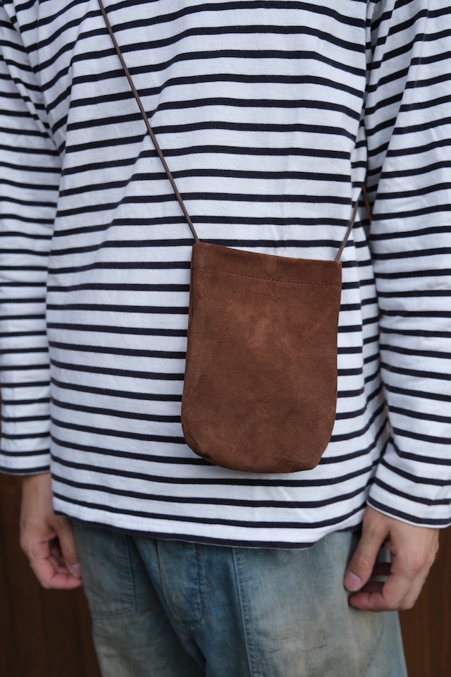 《即納》pocket shoulder【Brown Suede】