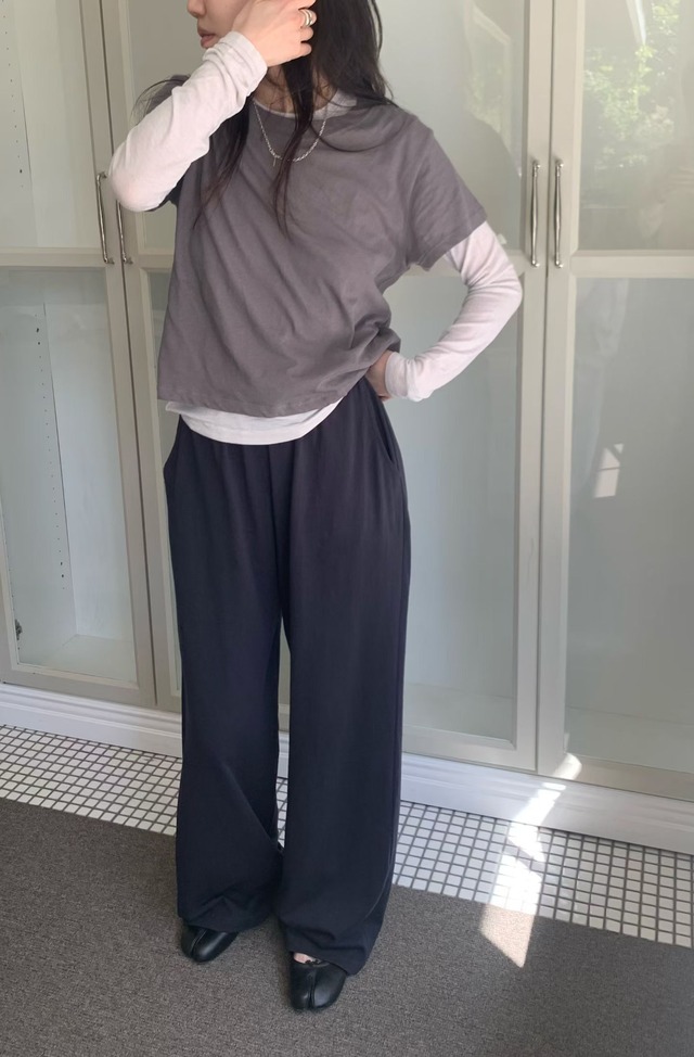 (予約) fl lanel / Dry cotton pants 4color