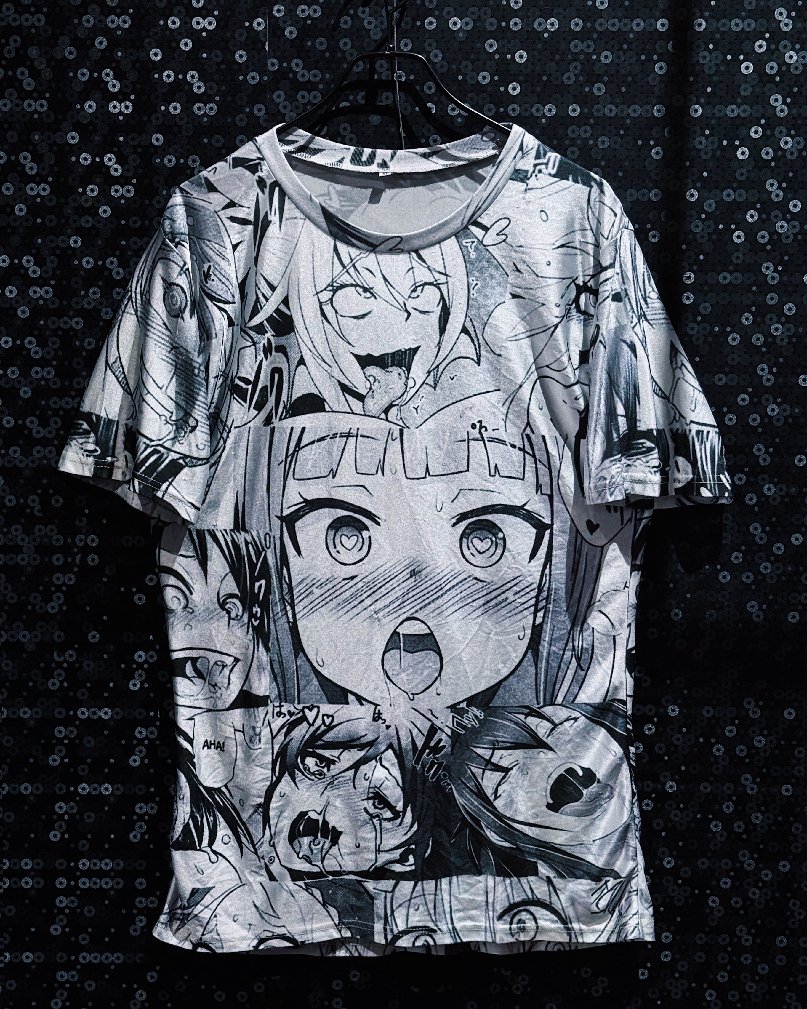 【ÆIEM】All Over Manga Graphic “AHEGAO” Full Print Oversized T-shirt