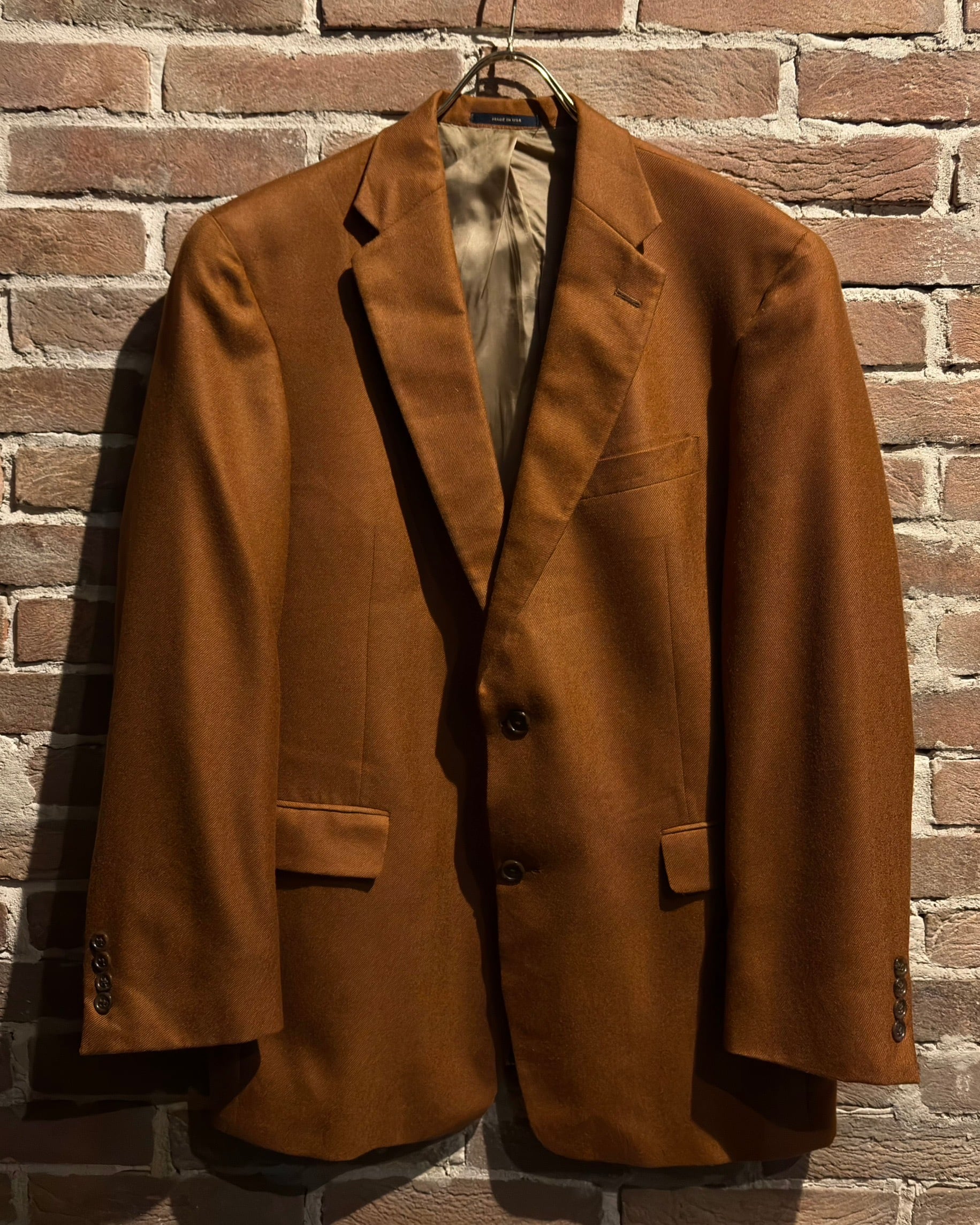 CARUSO Loro Piana フランネル テーラードジャケット 茶色 48 CARUSO Loro Piana フランネル テーラードジャケット 茶色 48