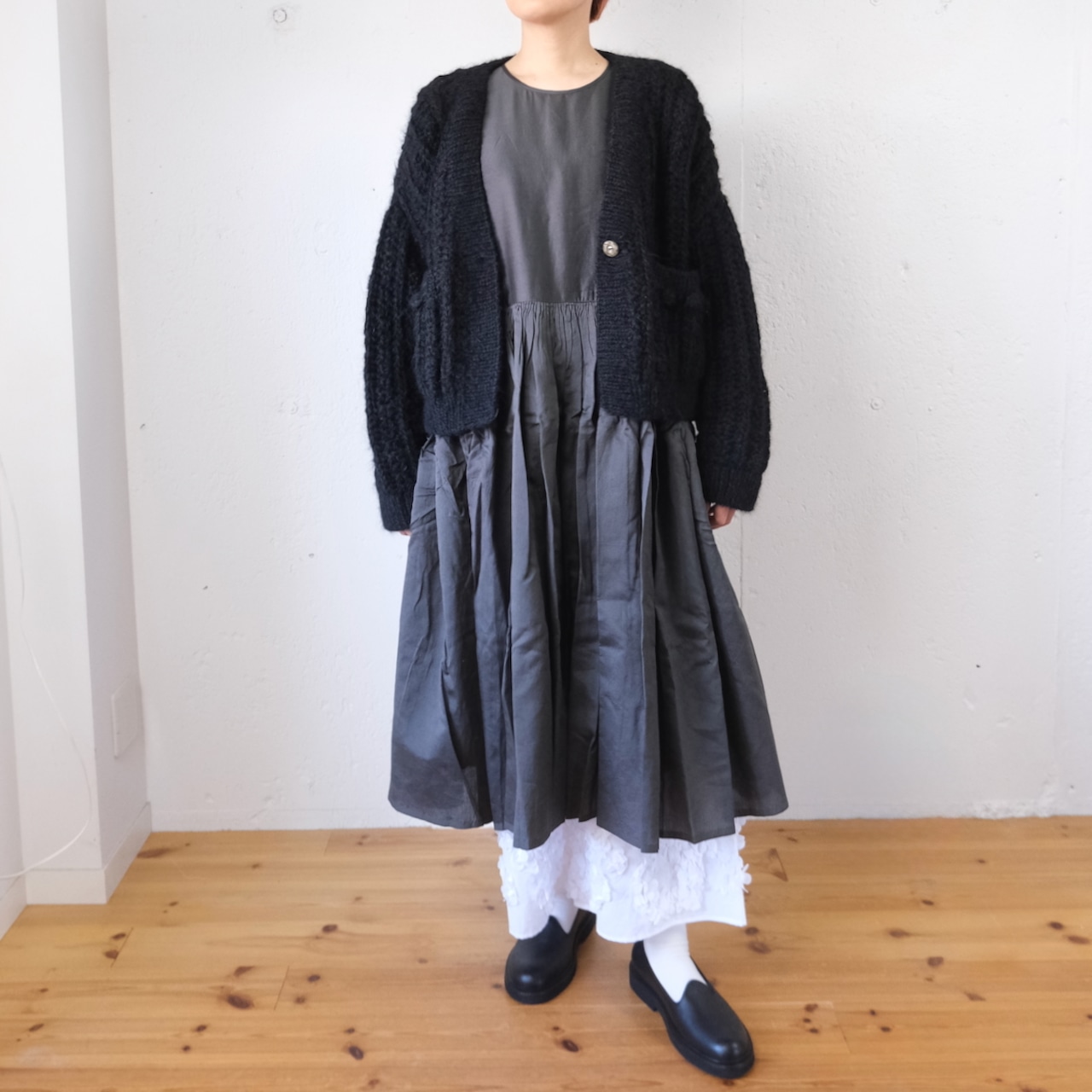 NATIVE VILLAGE (ネイティブヴィレッジ) No.17/ colors of nature : 自然の色 モヘアニットカーディガン(3色)