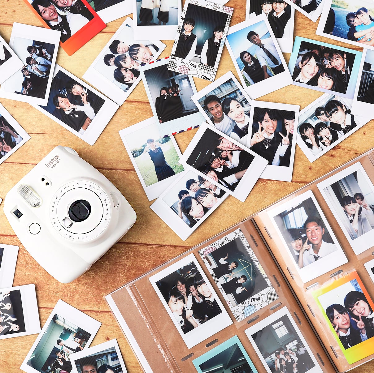 2パック入り チェキフィルム ホワイトフレーム instax mini