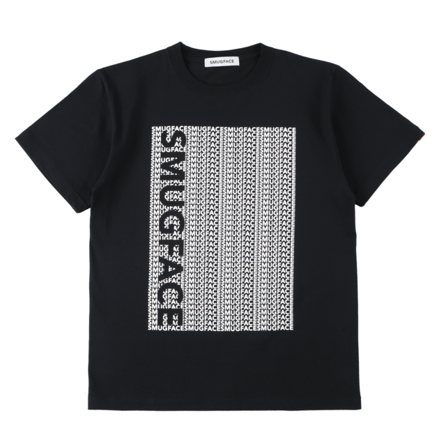 SMUGFACE / オプティカルロゴ  Tシャツ  BLACK   (SFT-007)