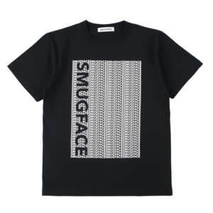 SMUGFACE / オプティカルロゴ  Tシャツ  BLACK   (SFT-007)