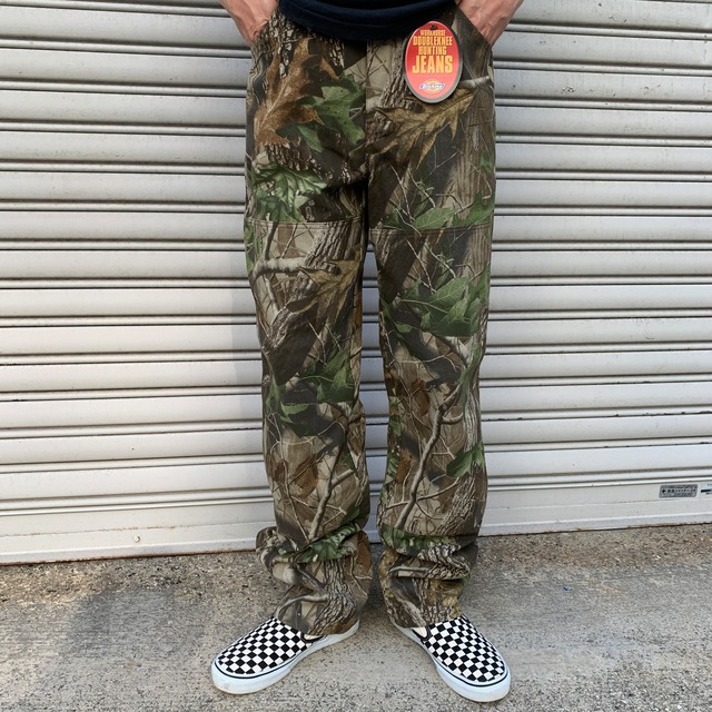 dead stock ディッキーズ リアルツリー柄ダブルニーパンツ W30