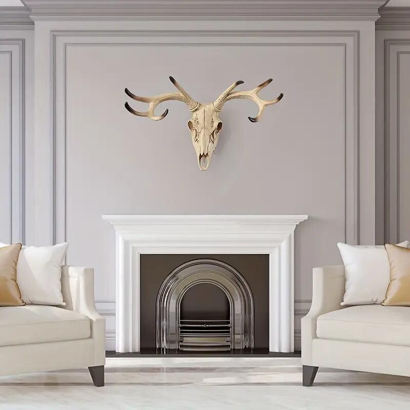 【希少】鹿のハンティングトロフィー　ヴィンテージ　壁掛け装飾　北欧インテリア ウォール アート 鹿 ハンティングトロフィー おしゃれ 壁掛け