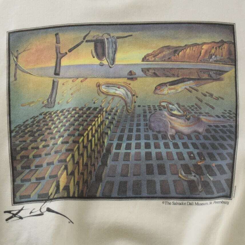 's "Salvador Dalí" Vintage Art Print Sweatshirt Made In USA