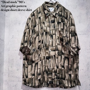 “Dead stock”90’s Art graphic pattern design short sleeve shirt