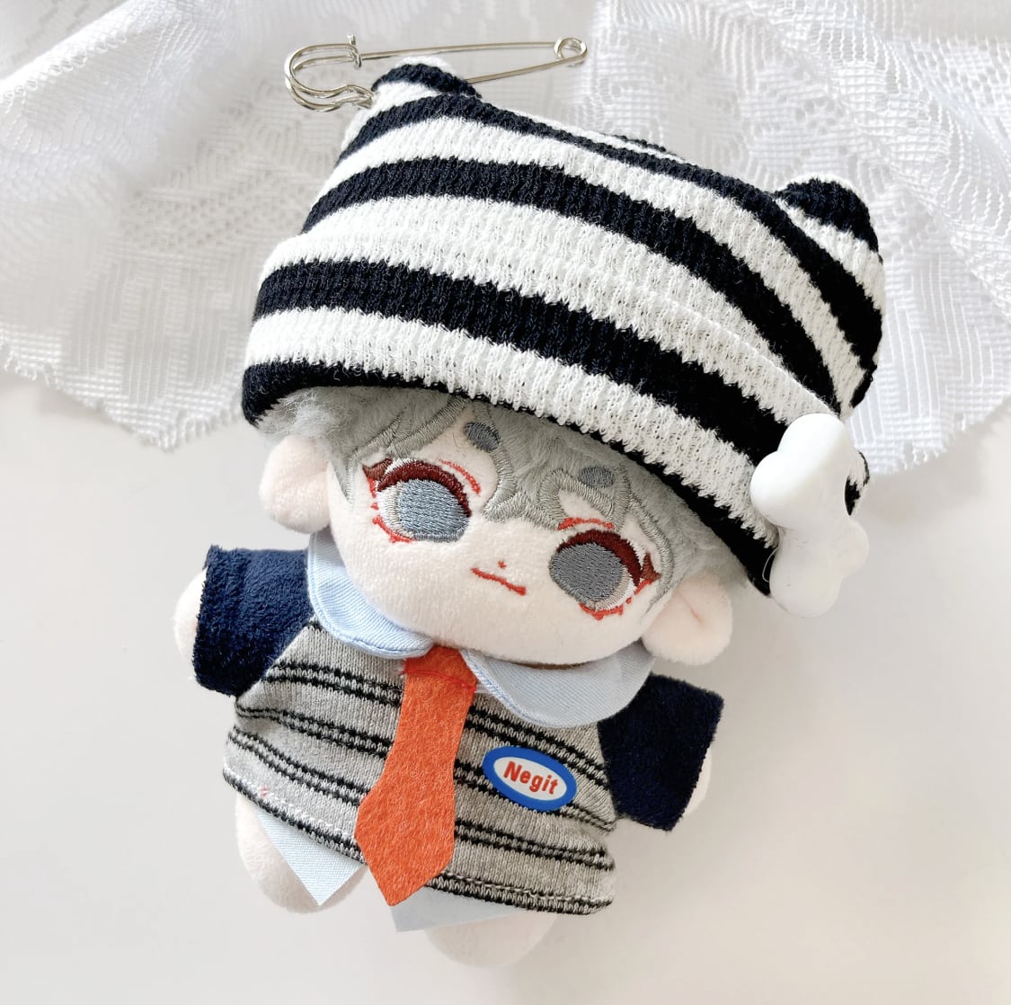 ボーダー猫耳ニット帽&トップスセット 10cm用 TGMC-1301 | 推し活
