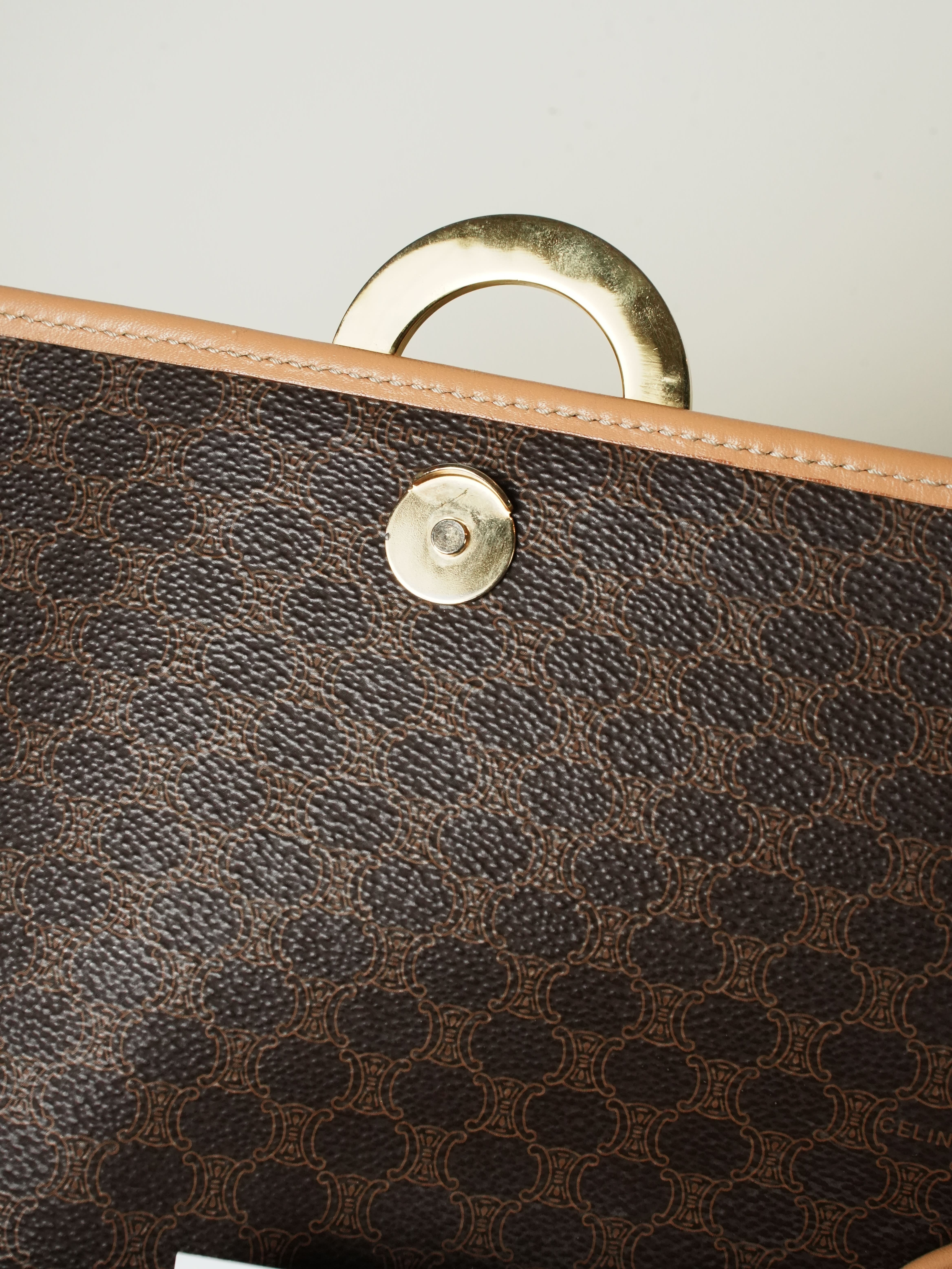 CELINE セリーヌ マカダム柄 サークルロゴ ショルダーバッグ | Raum