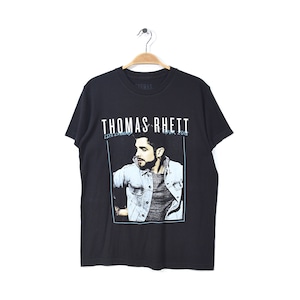 トーマスレット Tシャツ ブラック 黒 カントリー THOMAS RHETT メンズS 古着 @AZ1047