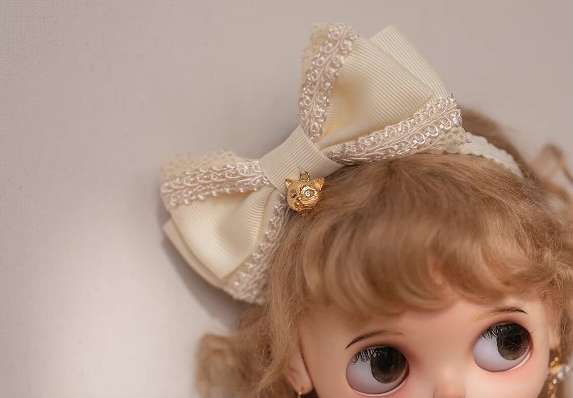 テーラーメイド リボン ヘッド カチューシャ ブライス 大1/3 Blythe 