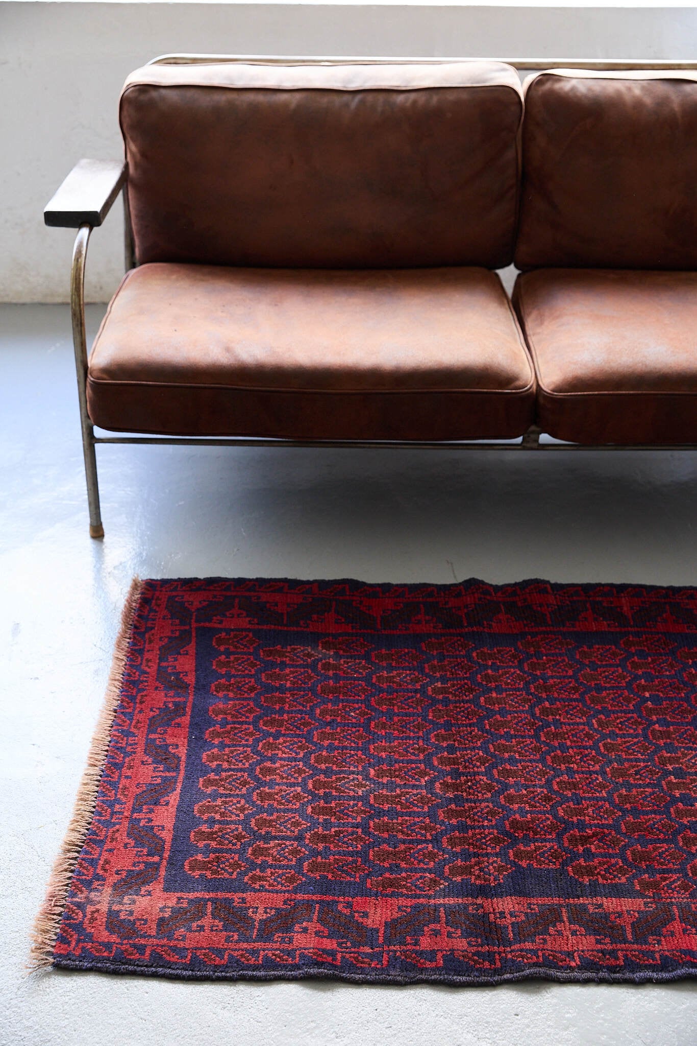 No.183 ヴィンテージラグ トライバルラグ バルーチ族 ウール（135×88cm