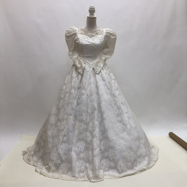 中古 ウェディングドレス プリンセス ホワイト 9号 W-332