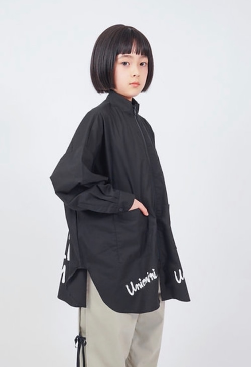 UNIONINI BL-022 / slogan long blouse