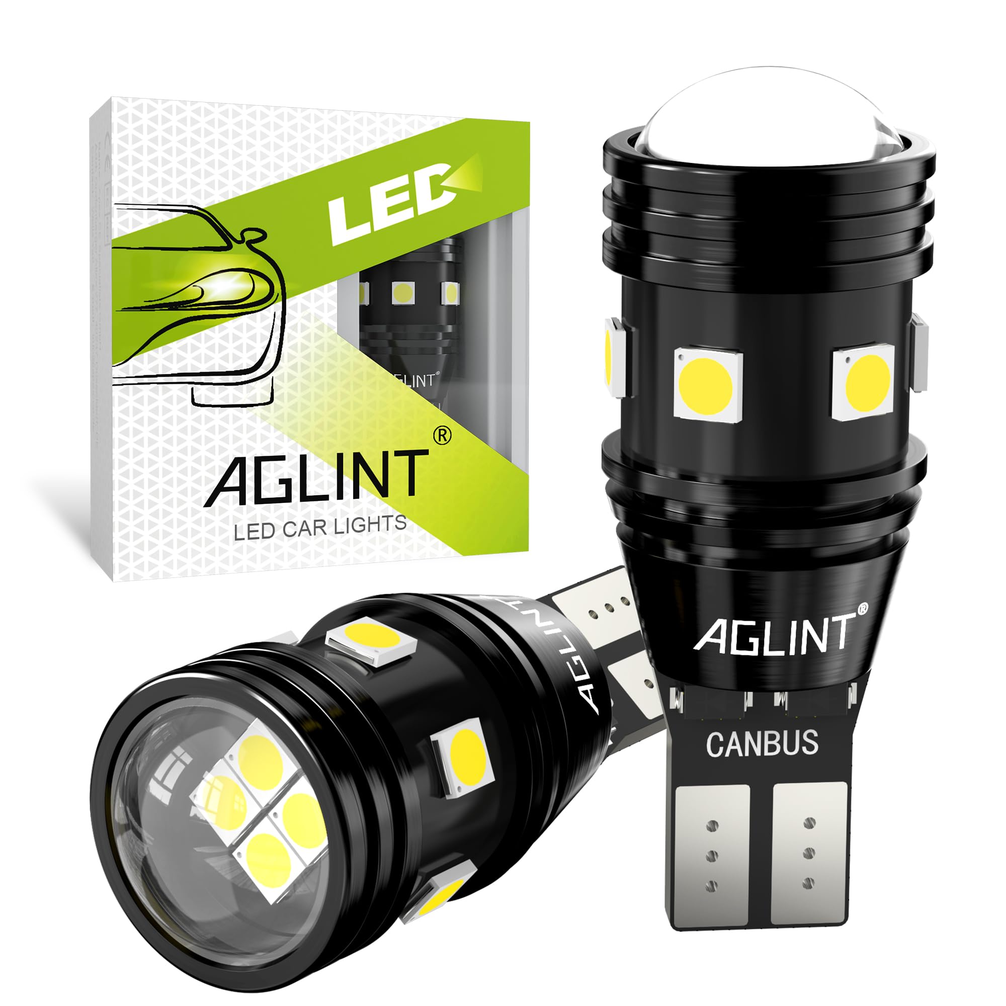 【在庫のみ】T16 LED バックランプ 後退灯 キャンセラー内蔵 CANBUS 爆光 高輝度 無極性12V/24V兼用 10連3030SMD T15 W16W 921 912 LED バックアップ 6000K ホワイト車検対応 2個入り
