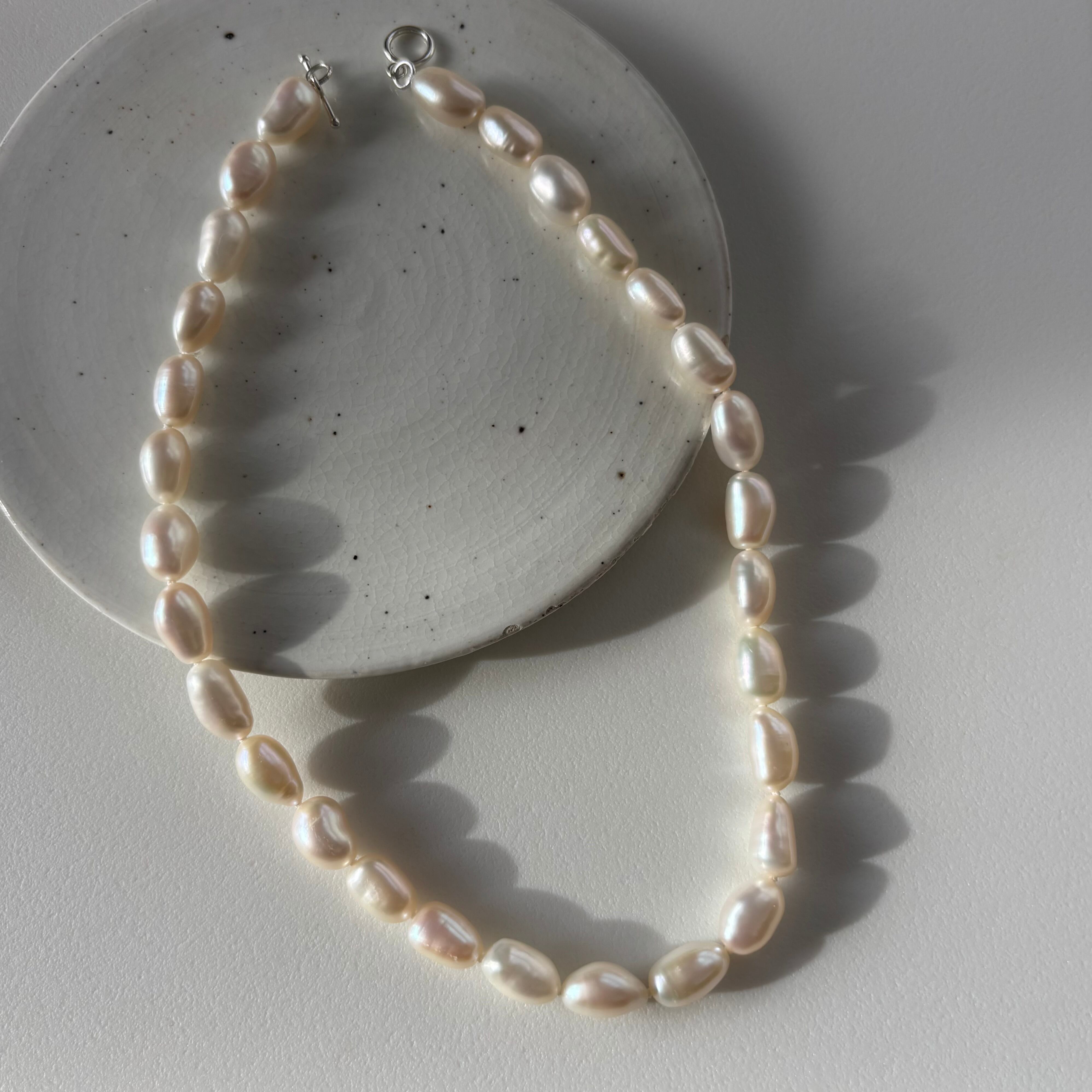 nugget pearl all knot choker