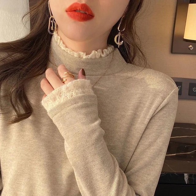 【カットソー】大きいサイズ カットソー レディース カットソー tシャツ 春 秋 冬 20代 30代 40代 長袖 レディース カットソー tシャツ カットソー トップス 大人 可愛い きれいめ ベージュ グリーン 緑 ブラック 黒 S M L XL 2XL 3XL