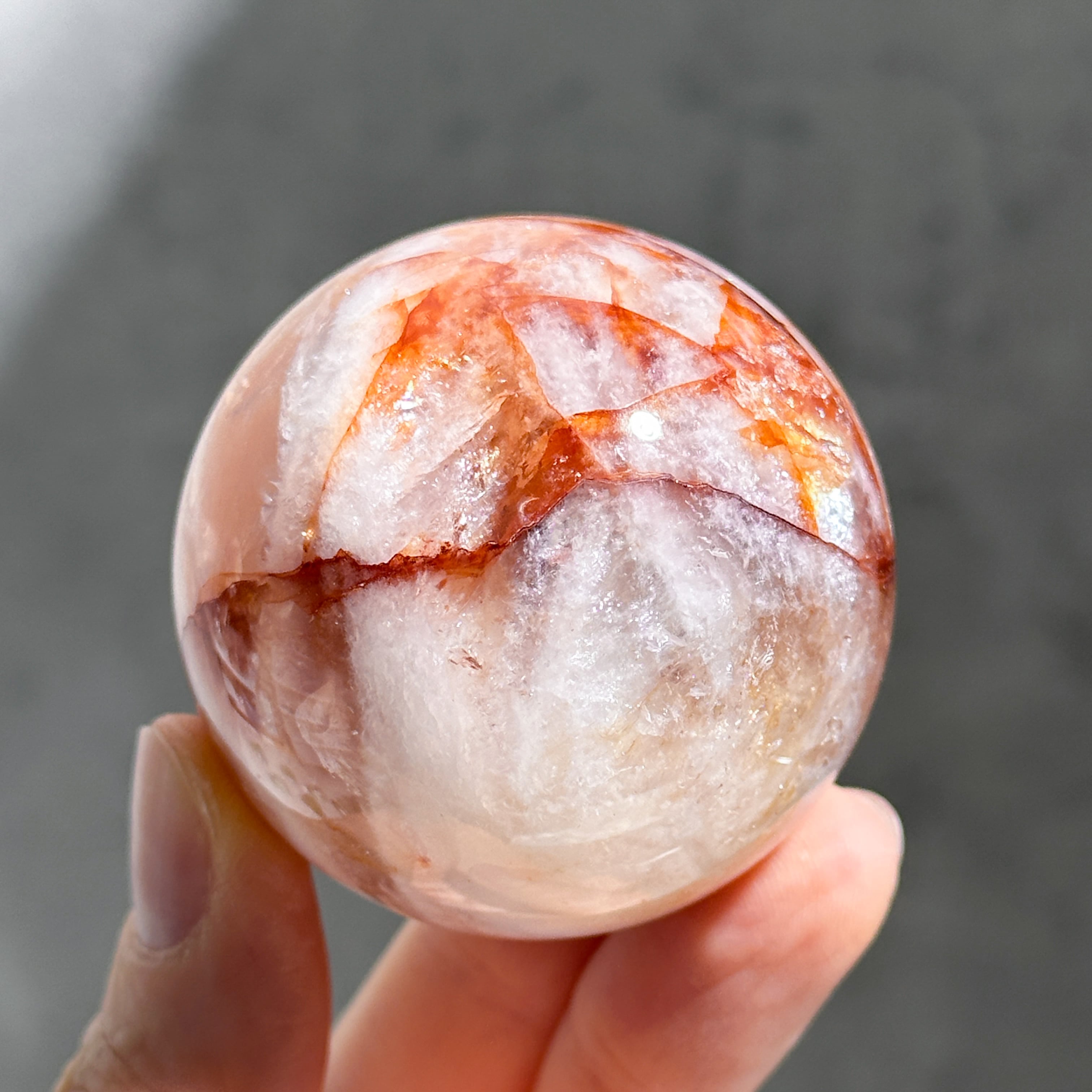 レッドヘマタイトクォーツ スフィア 42◇Red Hematite Quartz◇ 天然石