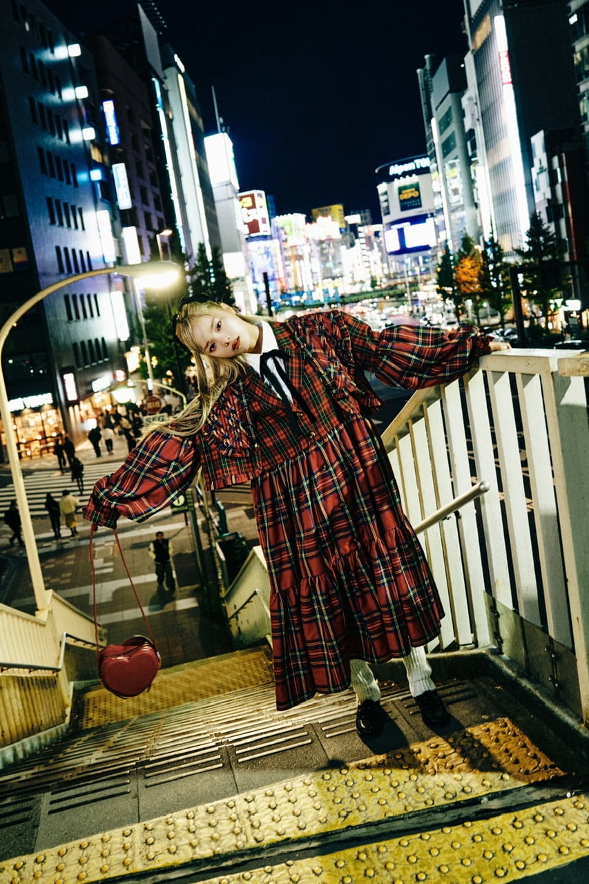 ヨークドッキングスーツワンピース　RED