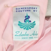 社交ダンス 衣装 zdenka arko ズデンカアルコ ドレス ワンピース スタンダード ピンク系 パープル系 ブルー系 ピンク 紫 ベロア レース フロート ダンス パーティ 発表会 デモ 競技 リメイク レディース