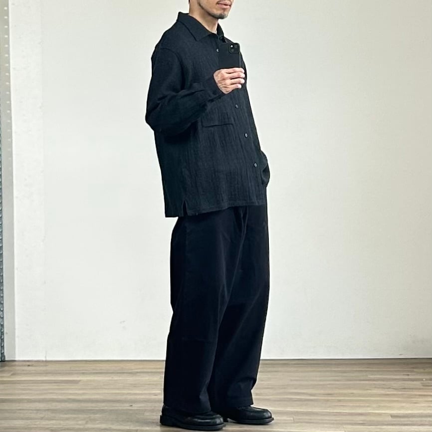 STILL BY HAND】WOOL SQUARE OVER SHIRT スティルバイハンド ウール