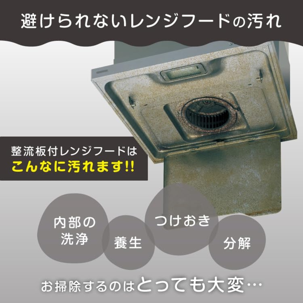 東洋アルミ 換気扇 フィルター 整流板 貼るだけなじみグレー 約64cm×91cm 切り取りミシン目付き 1枚入 取付簡単 フィルたん S5517