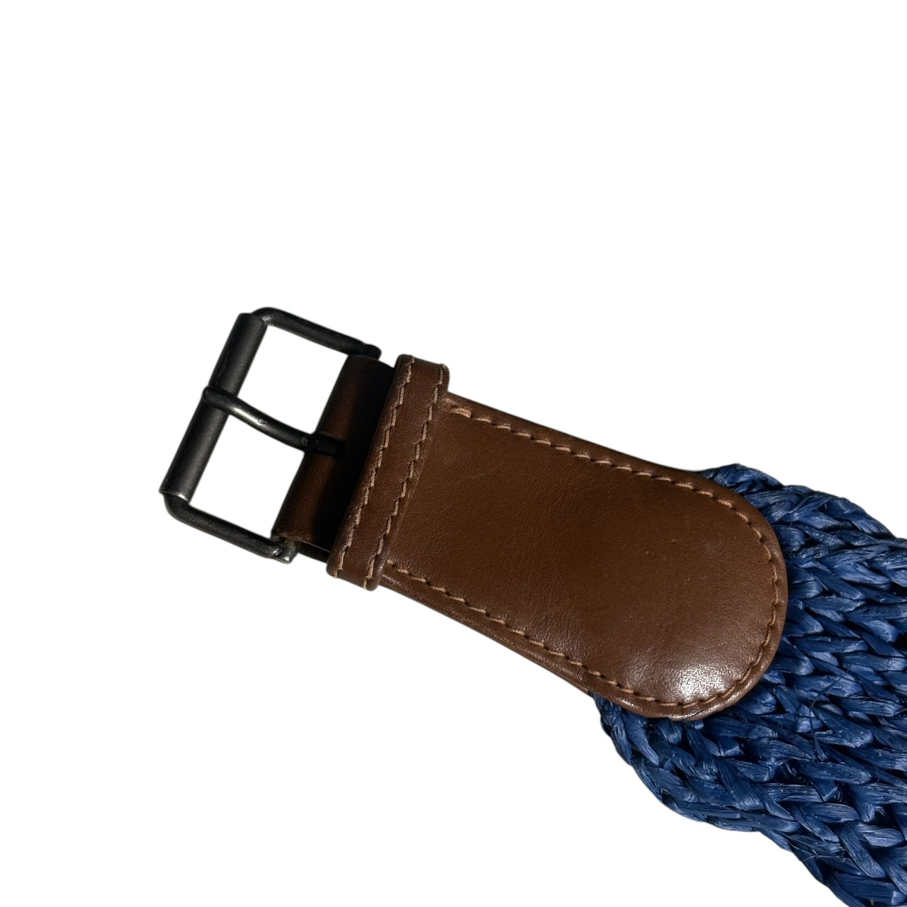 vintage GUCCI leather × mesh belt