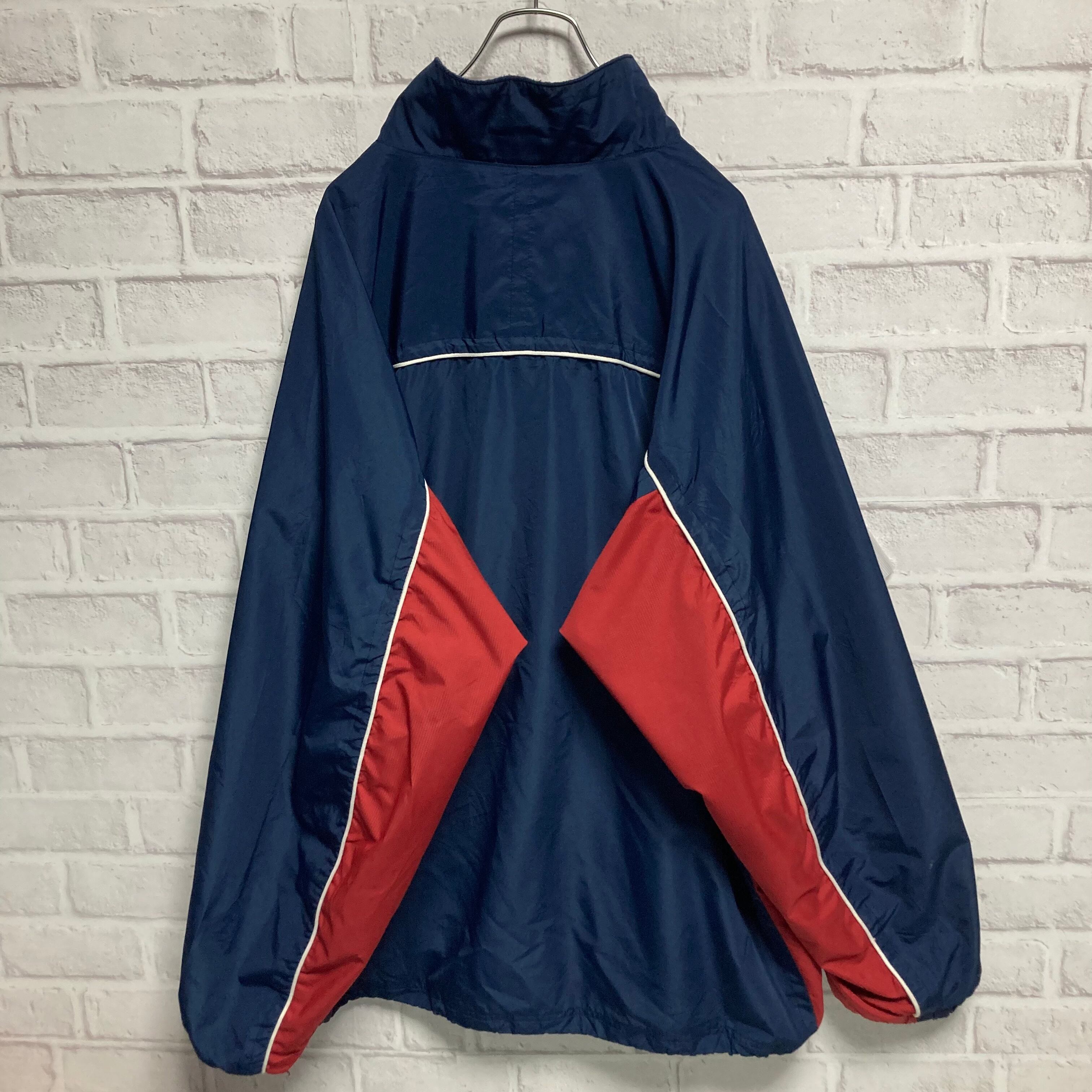 Reebok】 Nylon Jacket 2XL 00s トリコロール ビッグシルエット